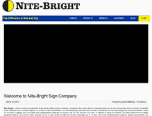 Tablet Screenshot of nitebright.com